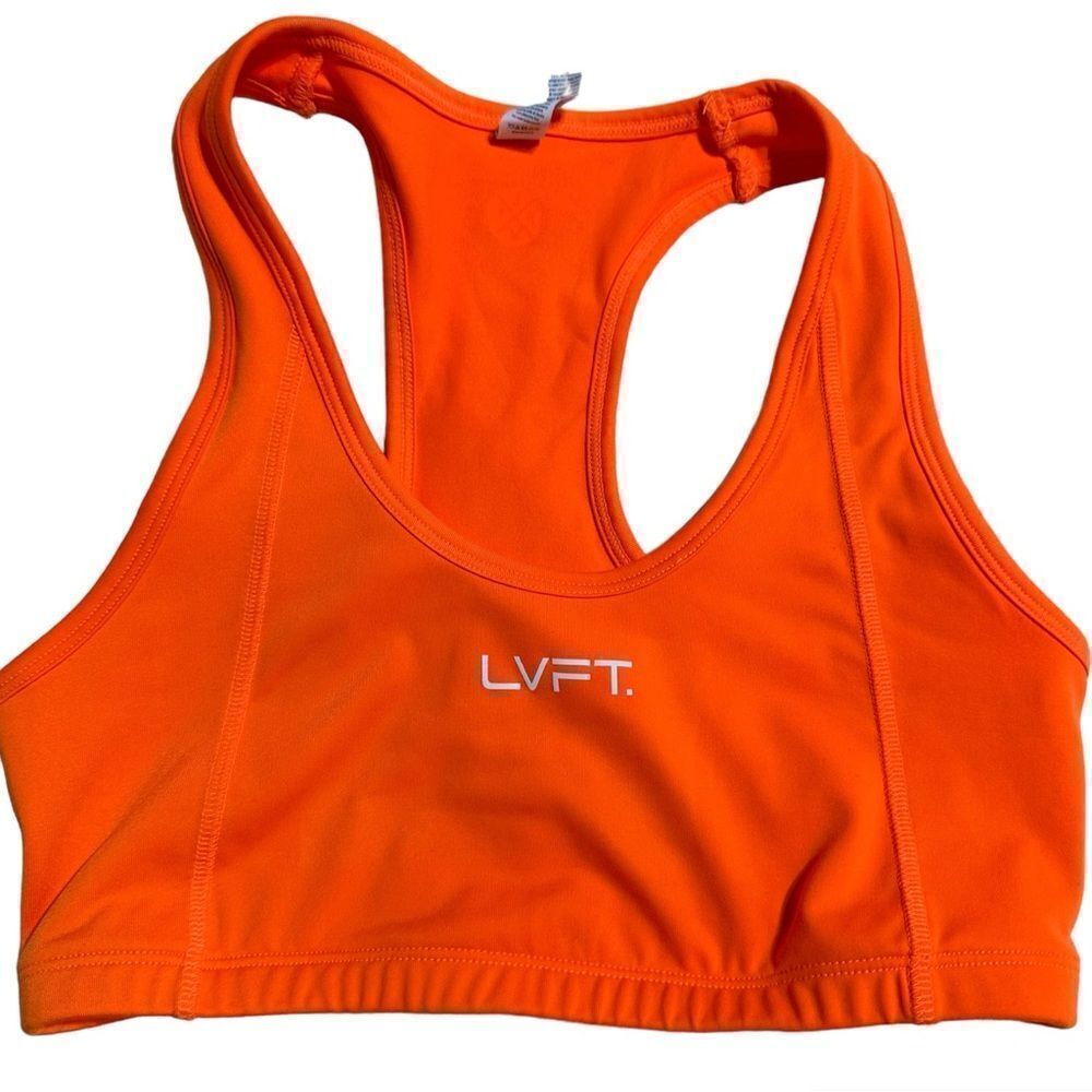 LVFT Neon Orange Sports Bra Size Small‎
